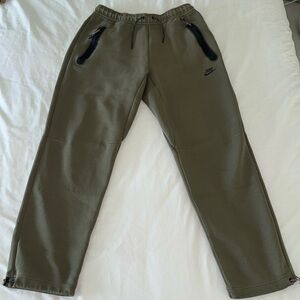 Olive Green Nike Dri-FIT Tech Joggers Sweatpants Size Large Tall LT